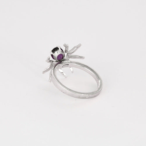 Bague 52 CHAUMET- Attrape Moi Si tu M'Aimes- Bague en or gris, améthyste et saphir rose 58 Facettes DV0808-4-52-2
