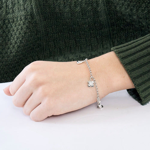 Bracelet MAUBOUSSIN - Bracelet Charms en or blanc et diamants 58 Facettes DV0878-2