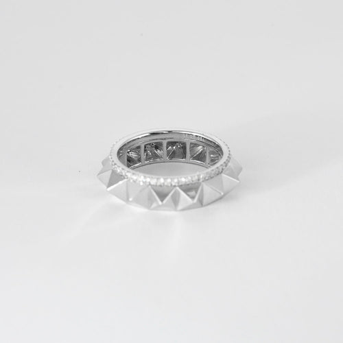 Bague 52 MESSIKA - Spiky Gatsby Eternity - Bague or blanc et diamants 58 Facettes DV9557-1-52-1