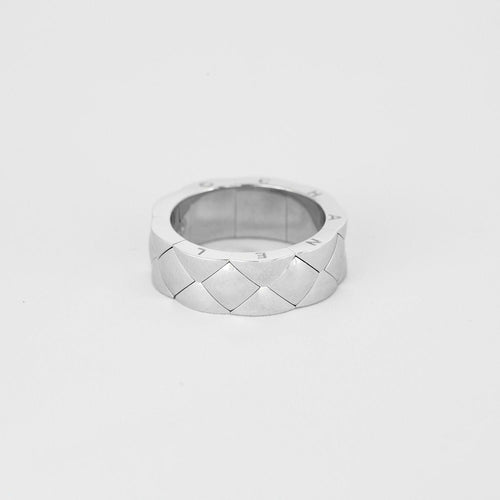 Bague 56 CHANEL - Matelassé - Bague or blanc 58 Facettes DV0882-3