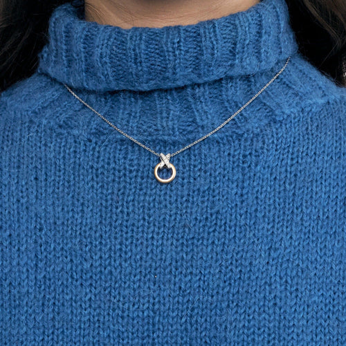 Collier CHAUMET - Liens- Collier pendentif deux ors et diamants 58 Facettes DDV10394-1