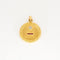 Pendentif AUGIS - Médaille d'Amour or jaune, diamants et rubis synthétiques 58 Facettes DV0853-10