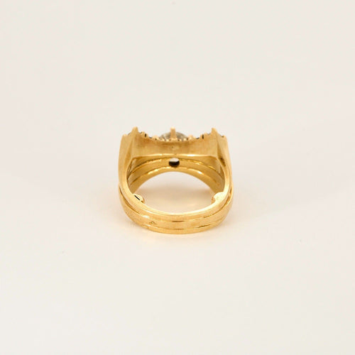 Bague 46 Bague or jaune et Diamants 58 Facettes DV10514-6