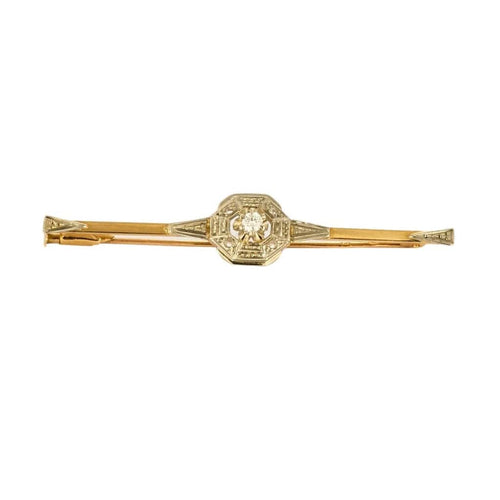 Broche Broche or jaune et blanc, diamants 58 Facettes DV10514-12
