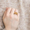 Bague 53 CARTIER - Tank - Bague or jaune et citrine suifée 58 Facettes DV9937-1-53-2