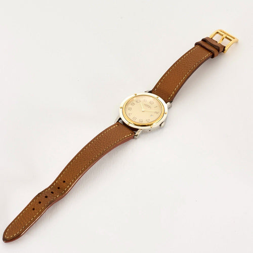 Montre HERMES - Clipper- Montre en acier et plaqué or 58 Facettes DV8953-4