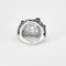 Bague 52 ROBERTO COIN - Bague dôme or blanc, saphir, diamants, cabochon de cristal de roche 58 Facettes DV0770-11-52-1