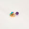 Boucles d'oreilles CARTIER - Délice de Goa - Pendants d'oreilles or rose, améthyste, turquoise, aventurine et diamants 58 Facettes DV0770-14