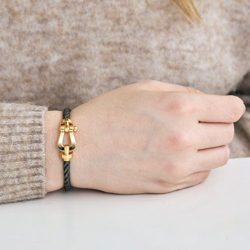 Bracelet FRED - Force 10 - Bracelet or jaune et acier 58 Facettes DV0898-1