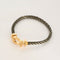 Bracelet FRED - Force 10 - Bracelet or jaune et acier 58 Facettes DV0898-1