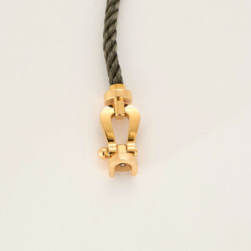 Bracelet FRED - Force 10 - Bracelet or jaune et acier 58 Facettes DV0898-1