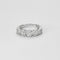 Bague 51 Demie-alliance en or blanc et diamants 58 Facettes DV0880-1-51-2