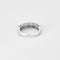 Bague 51 Demie-alliance en or blanc et diamants 58 Facettes DV0880-1-51-2