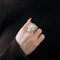 Bague 52 BERNARD DELETTREZ - Bague or blanc, diamants et jaspe blanc 58 Facettes DV0870-2-52-1