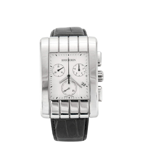 Montre BOUCHERON - Montre chronographe en acier 58 Facettes DV9943-2