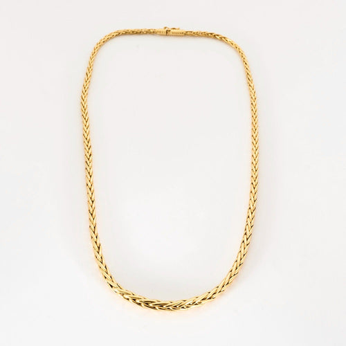 Collier Collier maille palmier or jaune 58 Facettes DV0751-10