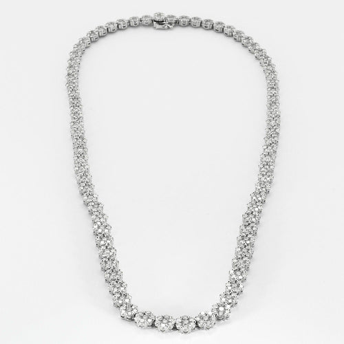 Collier Collier en or blanc et diamants 58 Facettes DV10753-1
