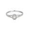 Bague 54 MAUBOUSSIN - Bague Solitaire Vie, Liberté & Amour en or blanc et diamants 58 Facettes DV9358-1