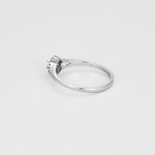 Bague 54 MAUBOUSSIN - Bague Solitaire Vie, Liberté & Amour en or blanc et diamants 58 Facettes DV9358-1