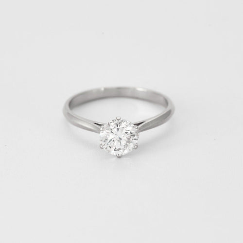 Bague 52.5 Solitaire en or blanc et diamant 58 Facettes DV0894-1-525-3