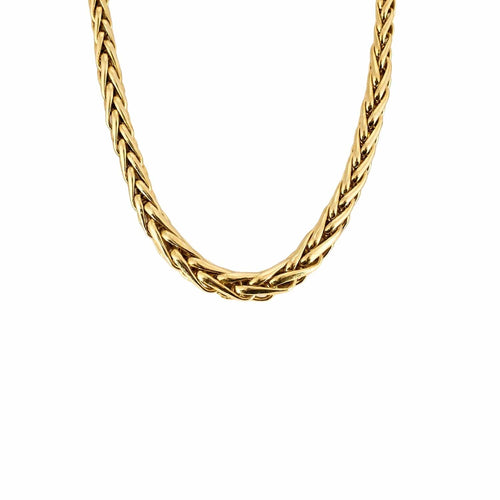 Collier Collier maille palmier, or jaune 58 Facettes DV0907-1