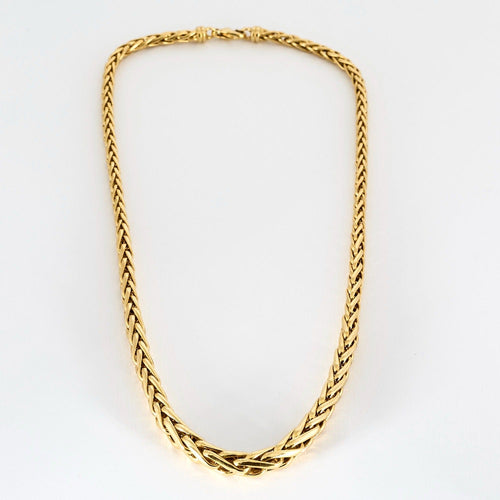 Collier Collier maille palmier, or jaune 58 Facettes DV0907-1