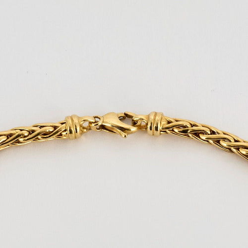 Collier Collier maille palmier, or jaune 58 Facettes DV0907-1
