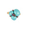 Bague 55 POMELLATO - Capri - Bague or jaune, cabochon de turquoise, améthystes 58 Facettes DV0882-1-DV0882-1