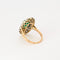 Bague 49 Bague en or 2 tons avec émeraude et diamants 58 Facettes DV0901-1-49-2