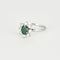 Bague 61 Bague Marguerite en or blanc avec émeraude et diamants 58 Facettes DV0915-2-61