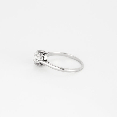 Bague 50 Solitaire or blanc et diamant 58 Facettes DV0909-1-50-2