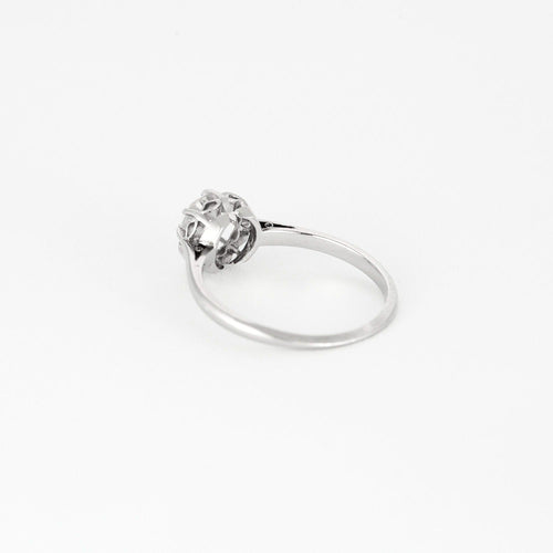 Bague 50 Solitaire or blanc et diamant 58 Facettes DV0909-1-50-2