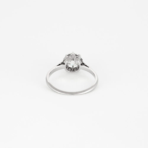 Bague 50 Solitaire or blanc et diamant 58 Facettes DV0909-1-50-2