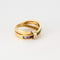 Bague 51 GUY LAROCHE - Bague croisée or jaune et pierre semi-précieuses 58 Facettes DV3706-2-51-2