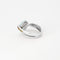 51.5 GUY LAROCHE - Bague croisée or blanc, aigue marine et pierres semi-préciseuses 58 Facettes DV3706-3-515-3