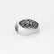 Bague 52 Bague bandeau or blanc et saphir 58 Facettes DV3706-4-52-1