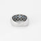 Bague 52 Bague bandeau or blanc et saphir 58 Facettes DV3706-4-52-1