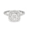 Bague 49 AMANTYS - Eblouissante - Bague en or blanc palladié et diamants 1 carat 58 Facettes DV0884-1