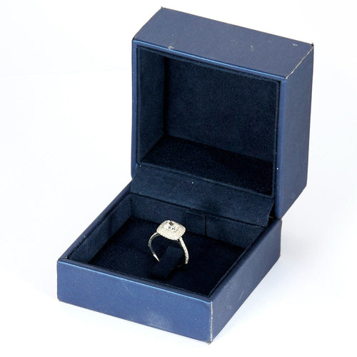 Bague 49 AMANTYS - Eblouissante - Bague en or blanc palladié et diamants 1 carat 58 Facettes DV0884-1