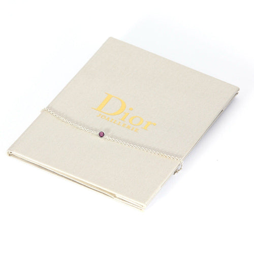 DIOR - Mimioui- Collier en or blanc et saphir rose