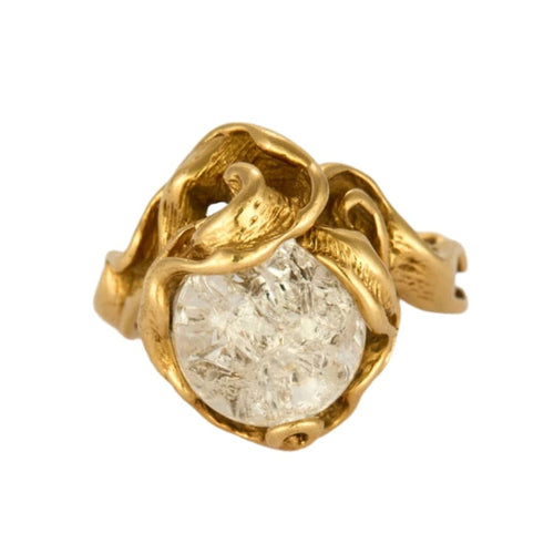 Bague 50 GILBERT ALBERT - Bague or jaune et perles 58 Facettes DV0298-3-50-2