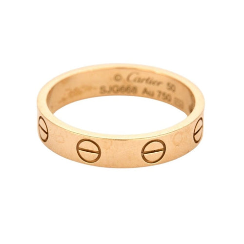 Bague 50 CARTIER - LOVE - Bague or rose 58 Facettes DV11526-1-50-5