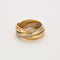 Bague 54 CARTIER - Trinity - bague or rose, or jaune, or blanc et diamants 58 Facettes DV0926-1-54-24