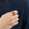 Bague 50 CARTIER - Tank - Bague or jaune et tourmaline rose 58 Facettes DV0922-1-50-5