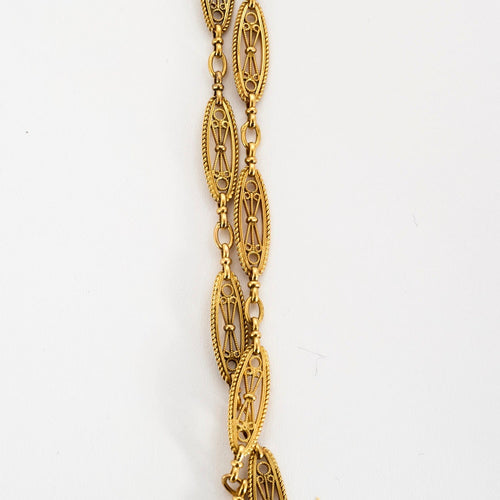 Collier Collier maillons filigranés or jaune 58 Facettes DV9709-1