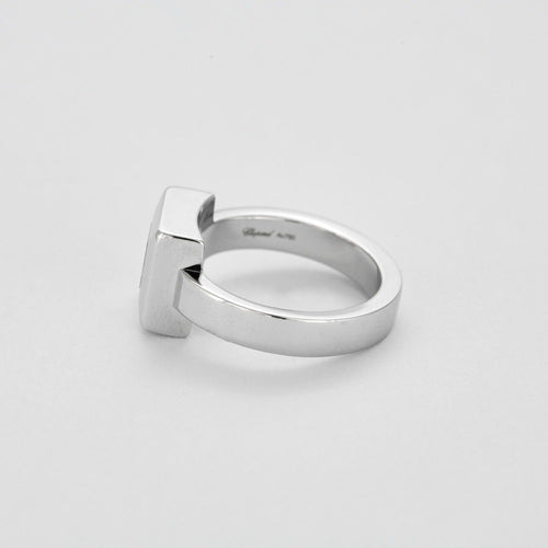 Bague 53 CHOPARD - Happy Diamond - Bague or blanc et diamant 58 Facettes DV10583-1-53-2
