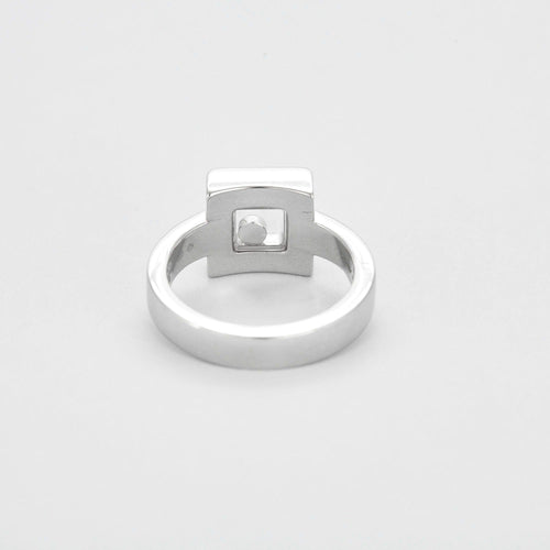 Bague 53 CHOPARD - Happy Diamond - Bague or blanc et diamant 58 Facettes DV10583-1-53-2