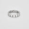 Bague 55 Alliance américaine en or blanc et diamants 58 Facettes DV0913-3