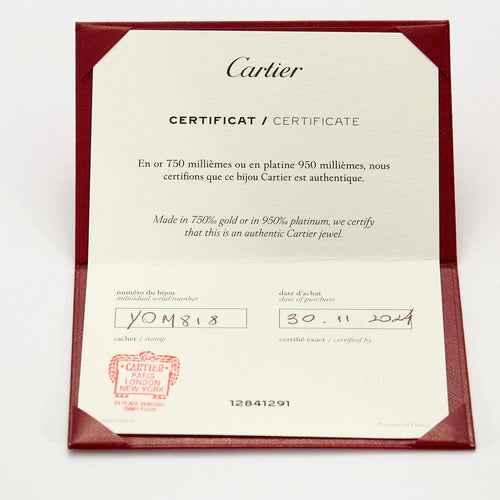 Bague 51 CARTIER - Alliance en platine 58 Facettes DV0921-1-51-2