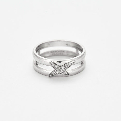 Bague 52 MAUBOUSSIN - Etoilement Divine - Bague or blanc et diamants 58 Facettes DV10842-1-52